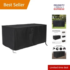 Waterproof Outdoor Storage Box Cover for Keter XXL 230 Gallon - 58x33x34