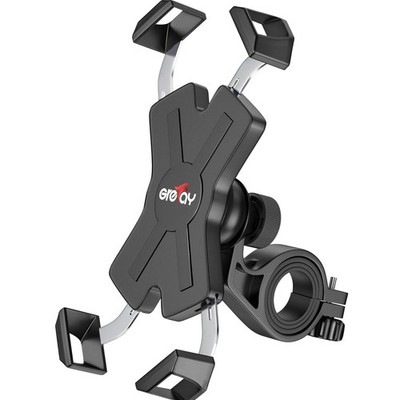 Fahrrad Handyhalterung Edelstahl Universal 360 Grad Smartphone kompatibel sic...