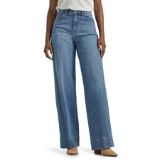 Lee Women's Legendary High Rise Trouser Jean Comfort Denim Elevated Retro New