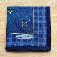 HANDKERCHIEF MEN'S VINTAGE PAISLEY BANDANA POCKET SQUARE COTTON 18" B0893