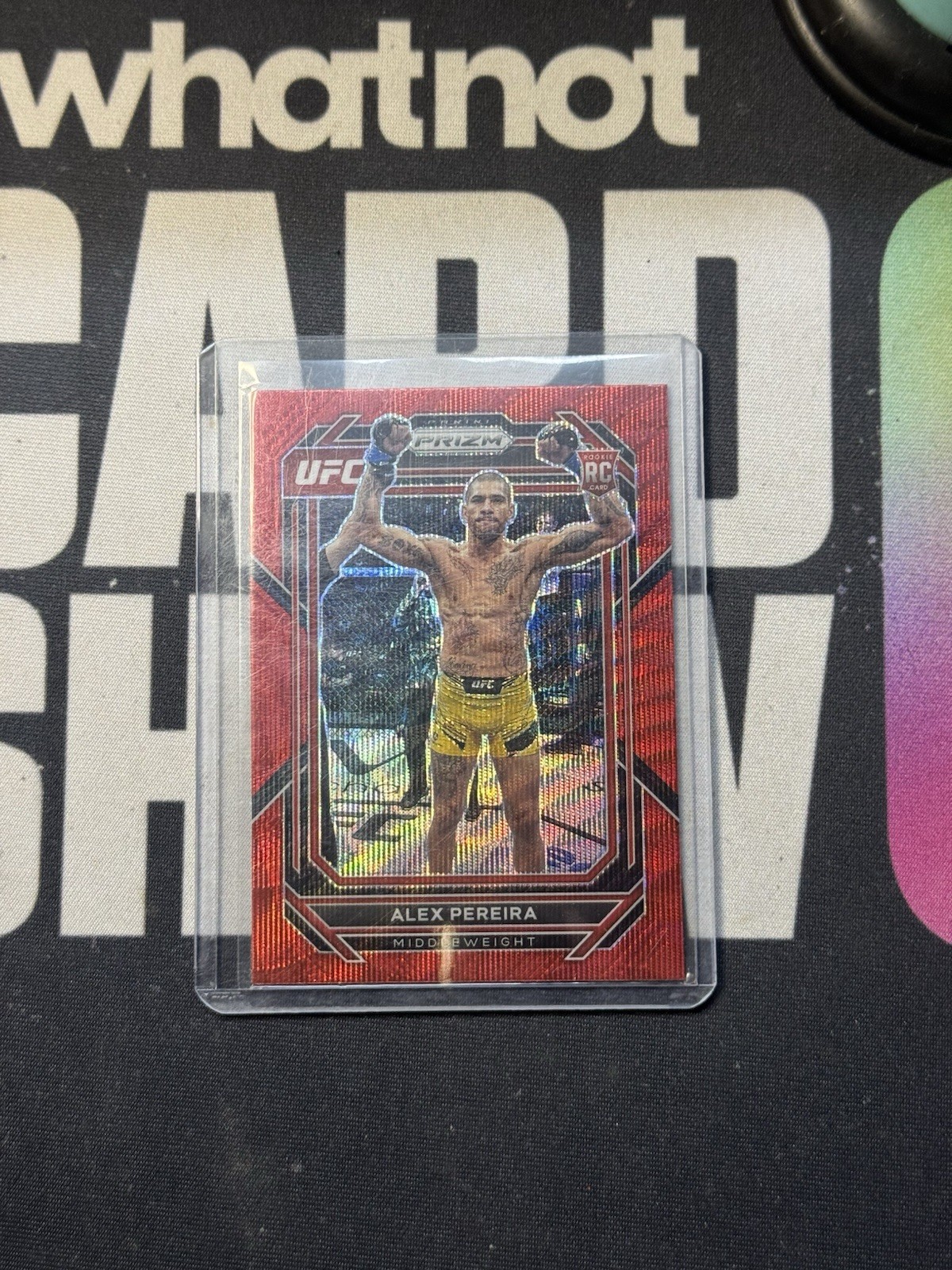 2023 Panini Prizm UFC Ruby Wave #111 Alex Pereira (RC)