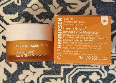 NEW Ole Henriksen Banana Bright+ Instant Glow Moisturizer 7mL/0.25oz Mini