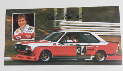 Willi Bergmeister - Audi 80 ,DTM , Tourenwagen , Autogramm-Karte ,signiert