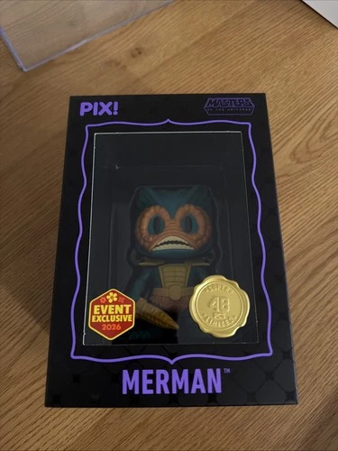 Thrilljoy Pix Masters of the Universe Merman Super Chase Figure LE 48 Event MOTU