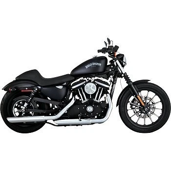 Silenciadores sin cordones VANCE & HINES 16361 cromados de 3" doble barra para Sportster 14-21 Foto 2 de 2