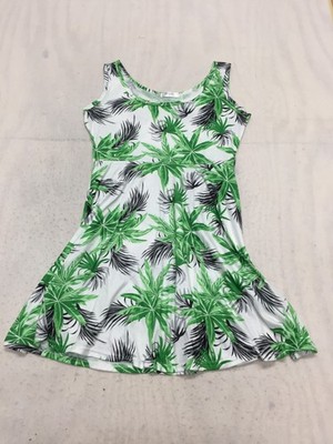green emerald velvet dress PERK Floral Print Fit and Flare Tank Dress – Silver Accents main image 0