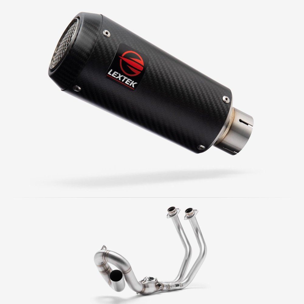 Lextek CP9C Exhaust System 180mm Low Level for Yamaha MT-07/XSR 700 (14-24)