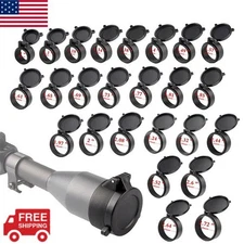 Flip Up Scope Covers Rifle Scope Protect Objective Cap Lens Cover for Caliber