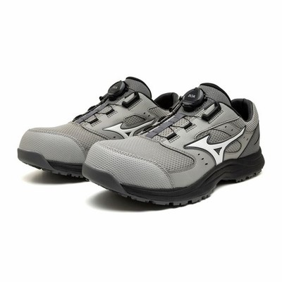 MIZUNO All-Mighty LSIII 53L BOA F1GA2602 05 Gray White Width 3E Safety Shoes