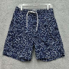 Trunks Surf Swim Company Shorts Men s M Blue Camouflage Lined Drawstring