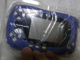 Bandai WonderSwan Swan Crystal Blue Violet Console System Power On Tested Japan