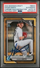 Hagen Smith 2024 Bowman Chrome AUTO PSA 10 GEM /50 TRUE GOLD REFRACTOR SOX #2