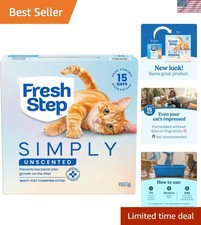 Simply Unscented Clumping Litter, Unscented Cat Litter With Activated Charcoa...
