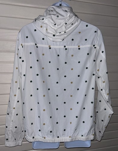 Giacca Shamrock Nuovo con etichette Ricky Singh Taglia MEDIA Bianco Verde Oro Twill - Foto 9 di 15