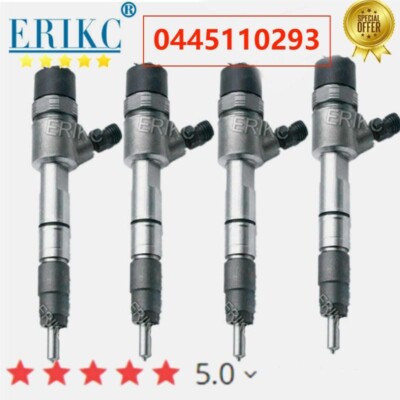 4PCS 0445110293 Diesel Fuel Nozzle Injector for GreatWall 1112100-E06 55577668