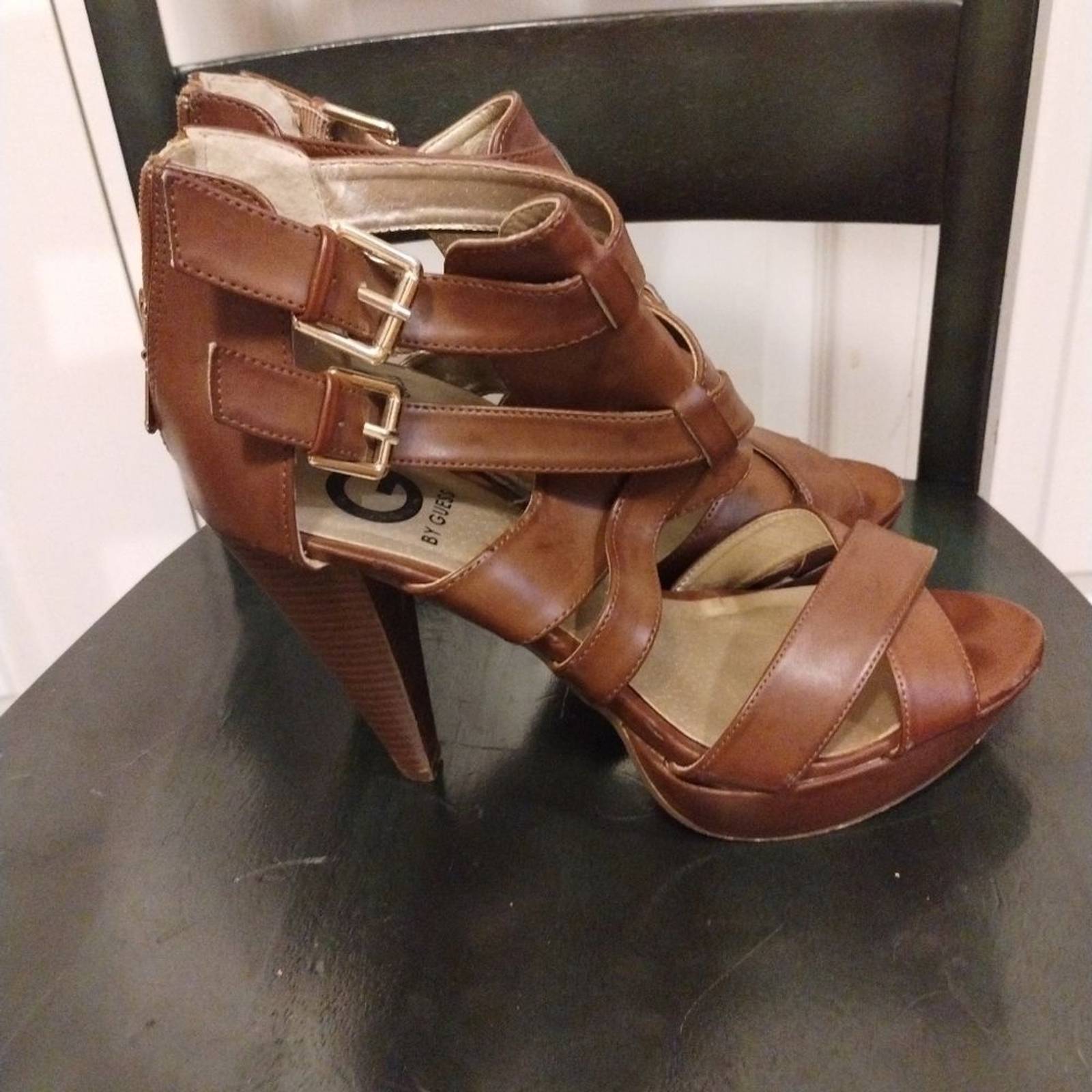 G by Guess brown Dixie platforms - image 6