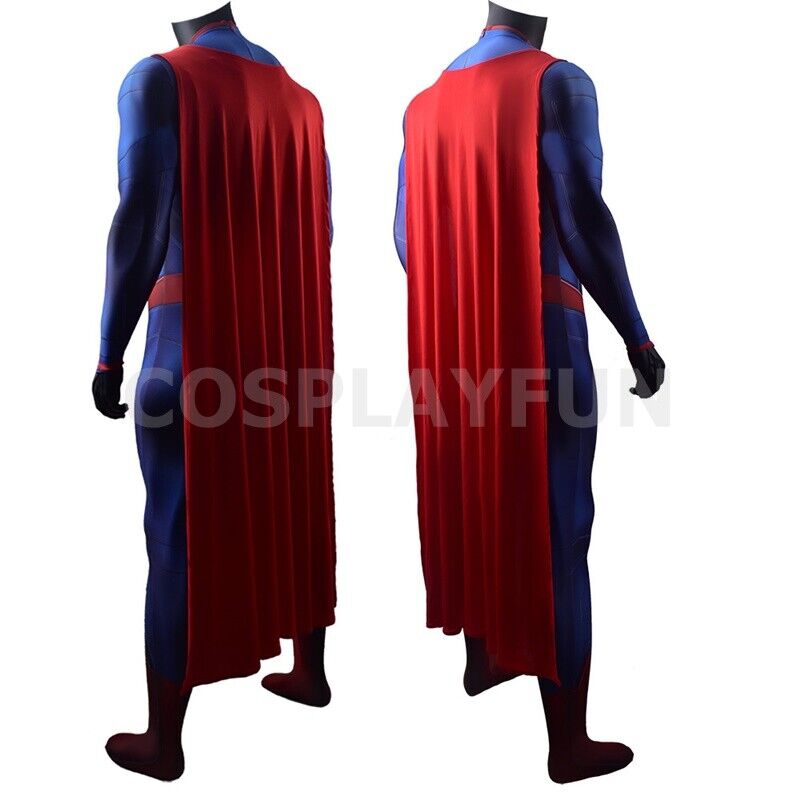 Man of Steel Superman Clark Kent Costume Cosplay Suit For Kids Adult Ver2  Hand