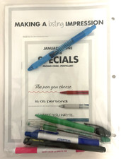 Pentel Pens Salesman Sample & Imprint Catalog Advertising 2018 Original Pack NEW