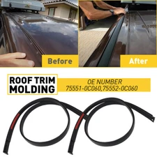 For 2007-2021 Toyota Tundra Crewmax Left+Right Roof Trim Molding Sealing Strip