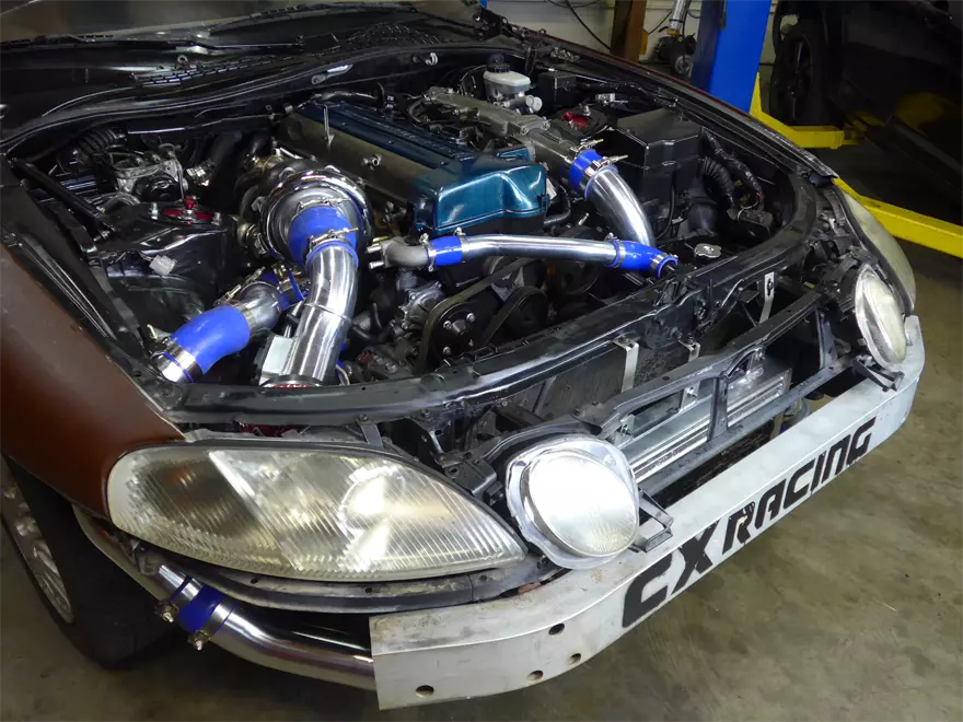 CXRacing Intercooler Piping Tube Kit For 91 00 Lexus SC300 2JZ GTE