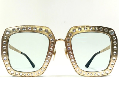 Gucci Sunglasses GG0115S 001 Shiny Gold Hollywood Forever  display picture 3