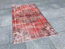 ANTIQUE RUG, OUSHAK RUG, VINTAGE RUG, HALLWAY RUG, BEDROOM RUG, WOOL UNIQUE RUG