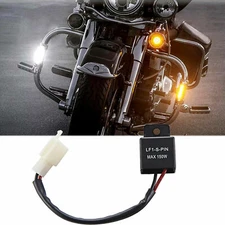 2 Pin LED Flasher Relay Fix Motorcycle Turn Signal Light Hyper Flash For Aprilia