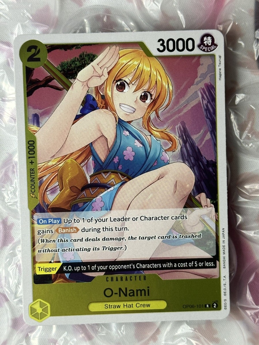 O-Nami OP06-101 R Wings of Captain One Piece Card Game O-Nami OP06-101 R Wings of Captain One Piece Card Game
