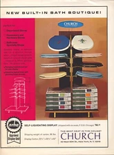 1967  Church Toilet Seat Advertisement 11" x 8.5" Brochure