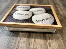 Art Cushioned Lap Tray. GREAT GIFT for friends,family. Personalized. Handmade