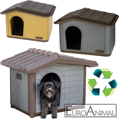Katzenhaus Hundehütte Eco; 3 Größen; Kleintierhaus wetterfest Bausatz
