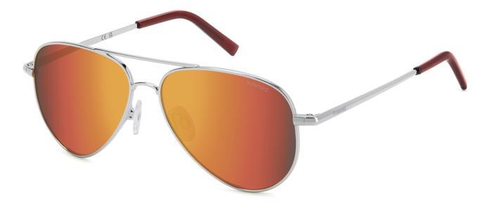 Polaroid PLD 8015/N GHP/OZ Silver Orange Sunglasses for Kids – Stylish & Protective Eyewear for Children