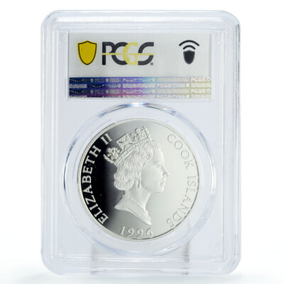 Cook Islands 5 dollars Conservation Crocodile Fauna PR69 PCGS