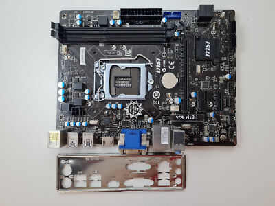 MSI H81M-E34 LGA 1150 DDR3 microATX Motherboard