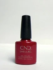CND Shellac Gel Polish Red Baroness 0.25oz