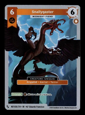 Snallygaster 028/214 Creature (Unique) MZ1 Double Rare SR Metazoo