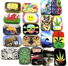 3 x 1 OZ TOBACCO TIN HINGED PILL TIN,BAIT TIN,SEWING TIN,BACCY TIN,STASH CAN