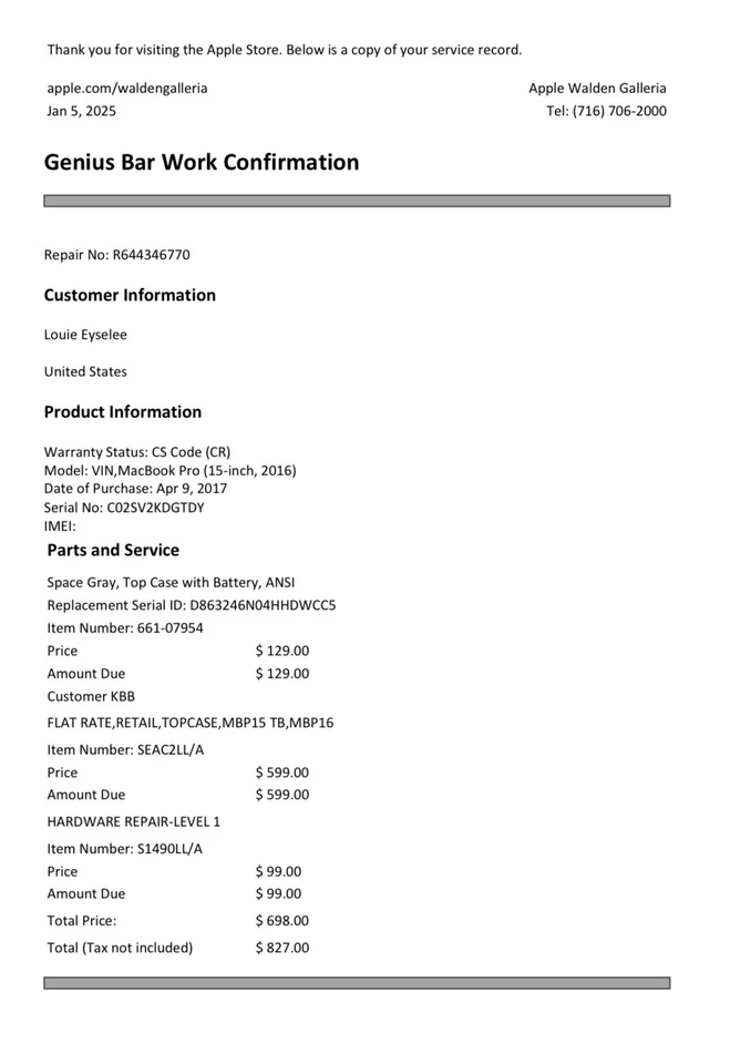 MacBook Pro 15 Zoll (Touchbar) 512GB “NEW Compounds - Bild 2 von 4