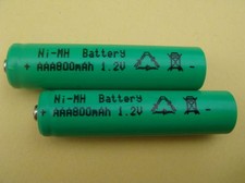 2x battery micro AAA Ni-MH 800mAh for solar lights lamps LED fairy lights 1.2V