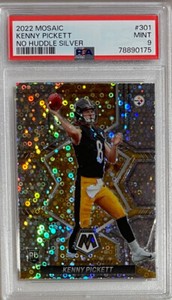 KENNY PICKETT PSA 9 2022 MOSAIC NO HUDDLE SILVER ROOKIE NO. 301
