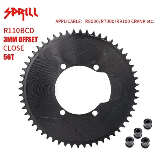 Light 110BCD Bike Chainring 3mm Offset Narrow Wide Chainwheel for 9-12 Speed - Picture 41 of 45