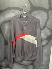 VTG 80s Adidas Red And Gray Pullover Sweatshirt Taiwan R.O.C. Size Xlarge Xl
