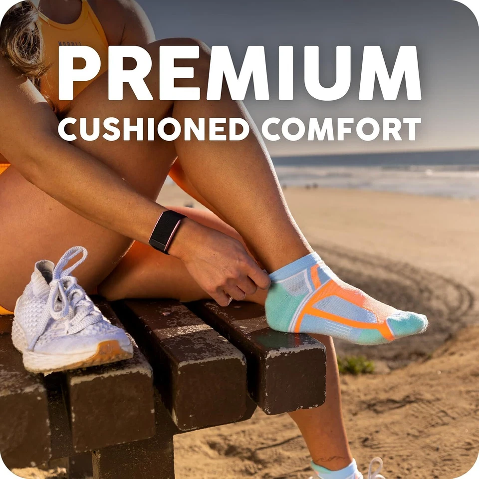 Balega Adult Hidden Contour Performance No Show Running Socks - Image 4 of 4