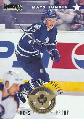 1996-97 Donruss PRESS PROOF #30 MATS SUNDIN - Toronto Maple Leafs