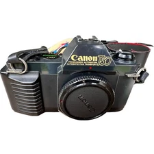 CANON T50 SLR 35mm Camera With Lenses Bag Accessories