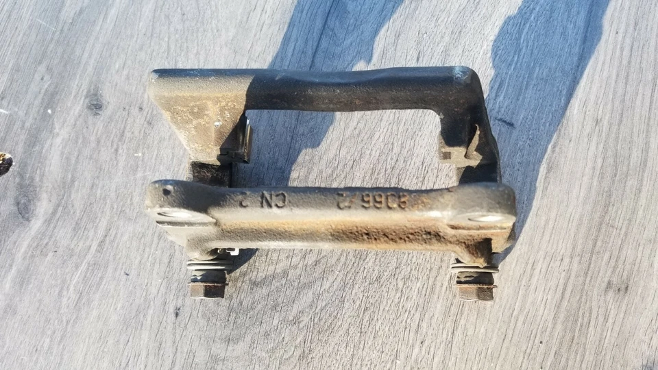 2004-2008 Audi A8 Quattro Rear Left Brake Caliper Mounting Bracket OEM - Image 2 of 4