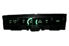 1968 Chevy Impala Caprice Digital Dash Panel Green Led Gauges Made In The Usa