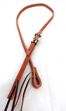 Hermann Oak Harness Leather 1/2" Bosal Hackamore Hanger Br Iron Square Buckle