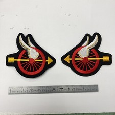 Motorcycle Wheel Embroidered Patch 3.5x3.25 -Iron Or Sew On - Pack of 10 -5 Sets