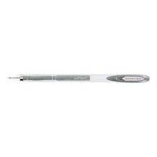 Uni-Ball Signo Gel Stick Pen, 0.7mm, Medium Point, Metallic Silver, 1-Count, 3 P